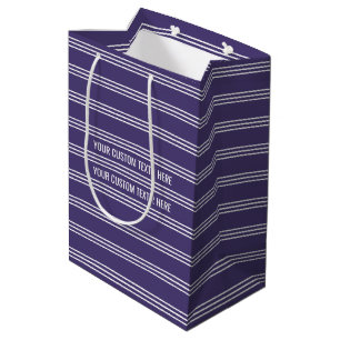 Sacola Para Presentes Média Sacos de presentes de texto personalizados do Viol