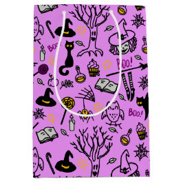 Sacola Para Presentes Média Sacos de presentes para o Halloween.