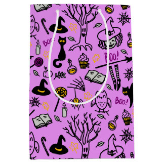Sacola Para Presentes Média Sacos de presentes para o Halloween.