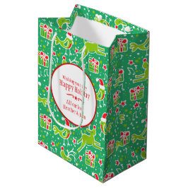 Sacola Para Presentes Média Sacos-presente de Natal personalizados e musicais