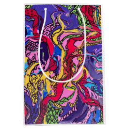 Sacola Para Presentes Média Sacos-Presente Impressos "Febre Selva"