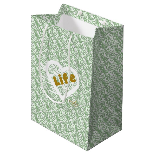 Sacola Para Presentes Média Sage Life Gift Bag por Adiela Akoo - médio (Frente inclinada)