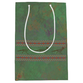 Sacola Para Presentes Média Sagebrush Green - Roadrunner do Sudoeste