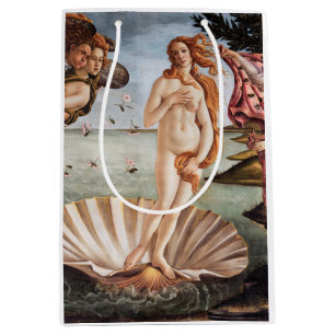 Sacola Para Presentes Média Sandro Botticelli - Nascimento de Vênus