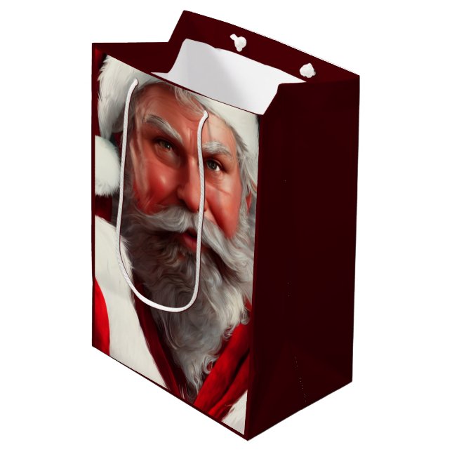 Sacola Para Presentes Média Santa Claus Medium Gift Bag (Frente inclinada)
