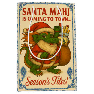 Sacola Para Presentes Média Santa Mahj Gift Bag