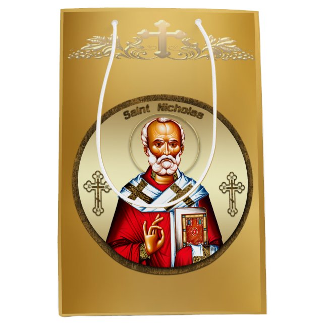 Sacola Para Presentes Média São Nicolau (Frente)