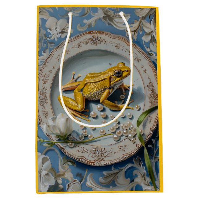 Sacola Para Presentes Média Sapo - Bandeja de papel (Frente)