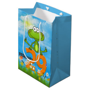 Sacola Para Presentes Média Sapo De Ano Leap Para Aniversário