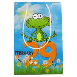 Sacola Para Presentes Média Sapo De Ano Leap Para Aniversário