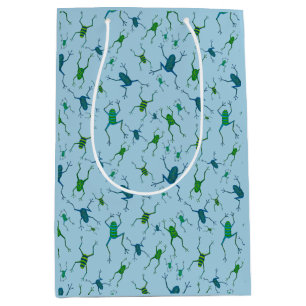 Sacola Para Presentes Média Sapos pulando para a alegria