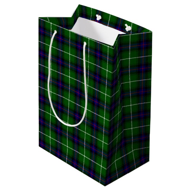 Sacola Para Presentes Média Scottish MacDonald Tartan (Verso inclinado)