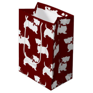 Sacola Para Presentes Média Scottish Terrier Scotty Dog Puppy Scottie Medium G