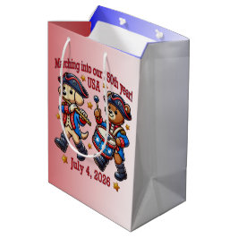 Sacola Para Presentes Média Semiquinentenário do 250º aniversário dos EUA