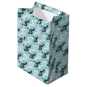 Sacola Para Presentes Média Serene Melodies Treble Clef