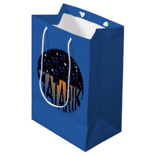 Sacola Para Presentes Média Sete Irmãs da Nova Zelândia Maori MATARIKI 2c