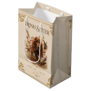 Sacola Para Presentes Média Setter Irlandês