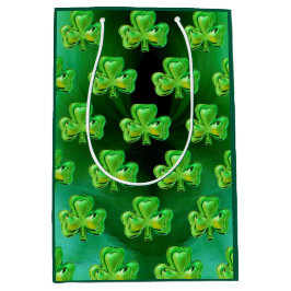 Sacola Para Presentes Média Shamrock St Patrick's Day Gift Bag