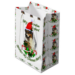 Sacola Para Presentes Média Shepherd Christmas australiano