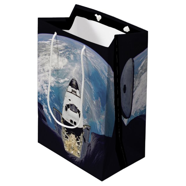 Sacola Para Presentes Média Shuttle do Espaço (Frente inclinada)