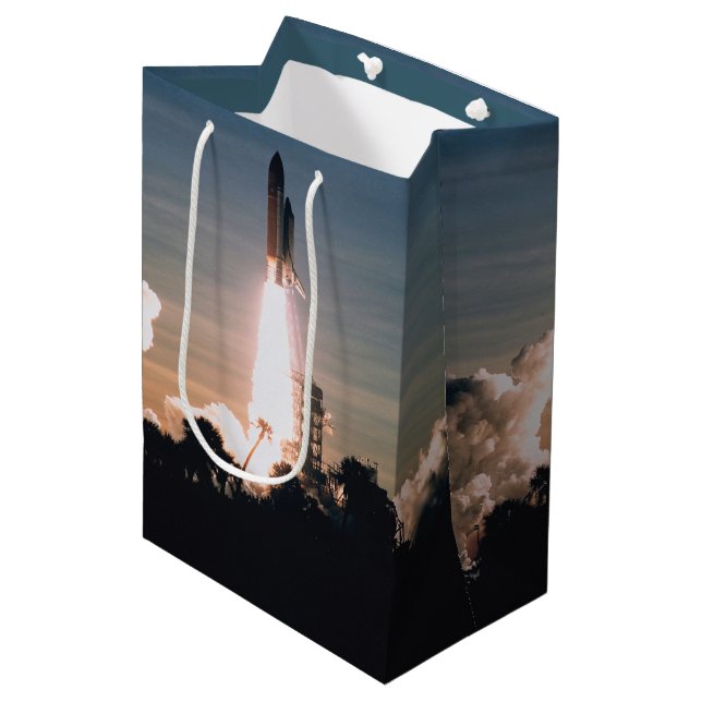 Sacola Para Presentes Média Shuttle do Espaço (Frente inclinada)