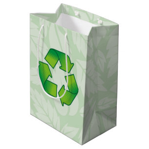 Sacola Para Presentes Média Símbolo do reciclagem
