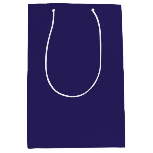 Sacola Para Presentes Média Simples Indigo Azul Elegante Moderno Minimalista