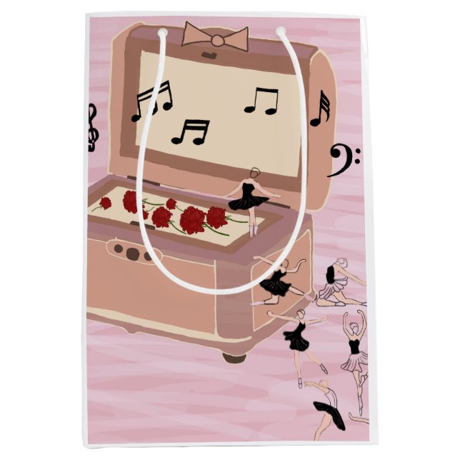 Sacola Para Presentes Média Sinfonia Ballerina em caixa - Arte Ballerina (Frente)