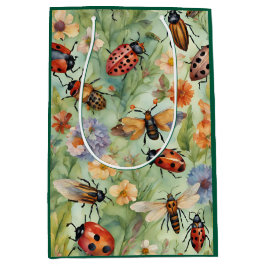 Sacola Para Presentes Média Sinfonia do Inseto botânico