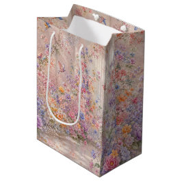 Sacola Para Presentes Média Sinfonia do Jardim de Primavera