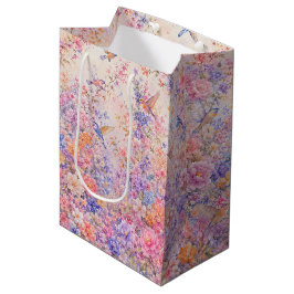 Sacola Para Presentes Média Sinfonia do Jardim de Primavera