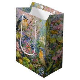 Sacola Para Presentes Média Sinfonia do Jardim de Primavera