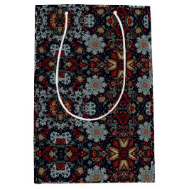 Sacola Para Presentes Média Sinfonia Encantando Floco de Neve