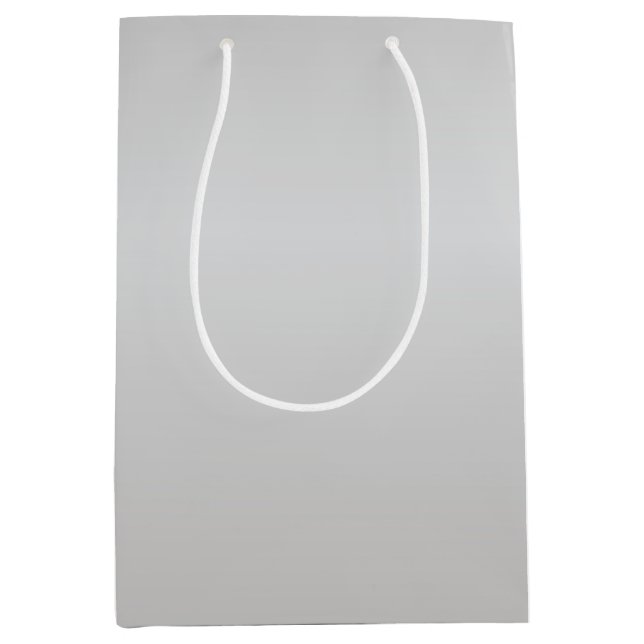 Sacola Para Presentes Média Sinos De Prata Metálicos (Frente)