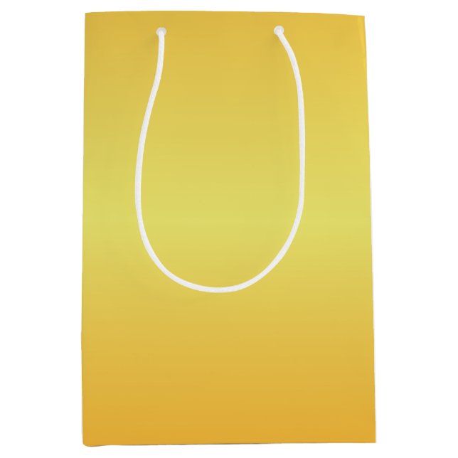 Sacola Para Presentes Média Sinos Dourados Metálicos Brilhantes (Frente)