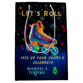 Sacola Para Presentes Média Skate do cilindro, girando 8