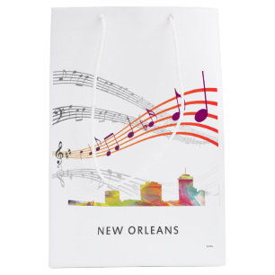SACOLA PARA PRESENTES MÉDIA SKYLINE WB1 DE NOVA ORLEÃES, LOUISIANA -