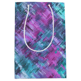 Sacola Para Presentes Média slipstream digihatch - verde aqua e roxo :