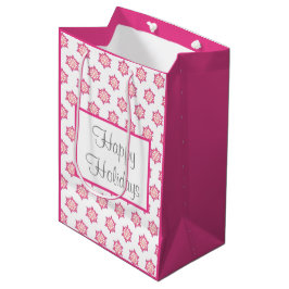 Sacola Para Presentes Média Snowflake Gift Bag