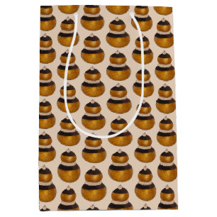 Sacola Para Presentes Média Sobremesa de Massa Folhada Francesa Religieuse Rec