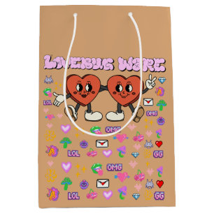Sacola Para Presentes Média Software lovebug personalizado de namorados