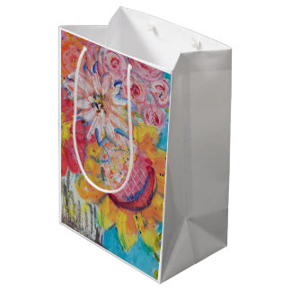 Sacola Para Presentes Média Sóis Coloridos por Sangria da Arte de Lydia