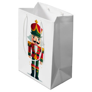 Sacola Para Presentes Média Soldado Quebra-Nozes