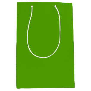 Sacola Para Presentes Média Solid Jolly Green