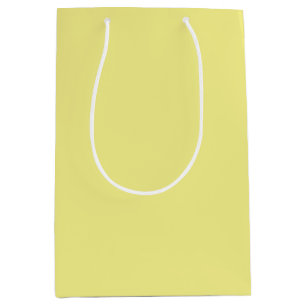Sacola Para Presentes Média Solid pale yellow