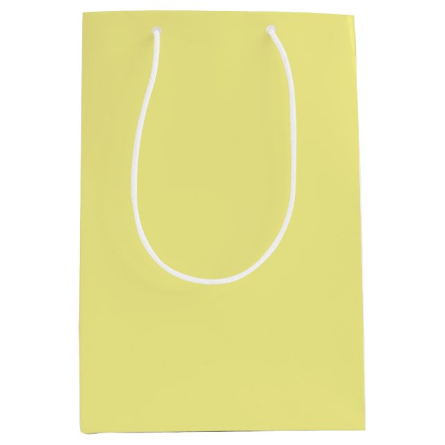 Sacola Para Presentes Média Solid pale yellow (Frente)