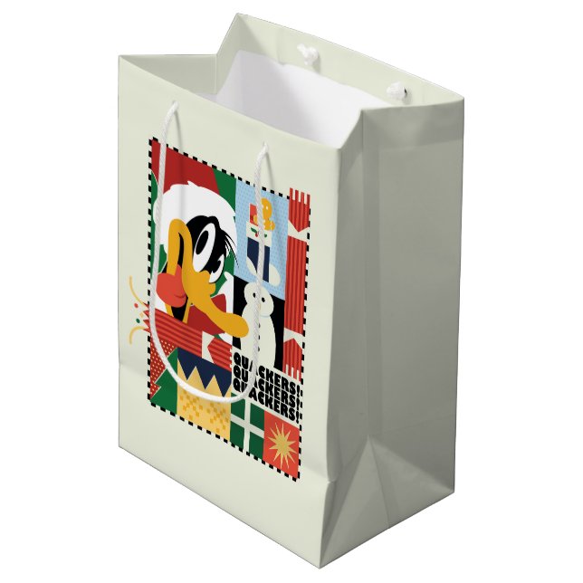 Sacola Para Presentes Média SOLTEIROS DE Feriado DO DAFFY DUCK™ (Frente inclinada)