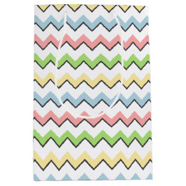 Sacola Para Presentes Média Sombra Pastel da Chevron-Gota por Shirley Taylor