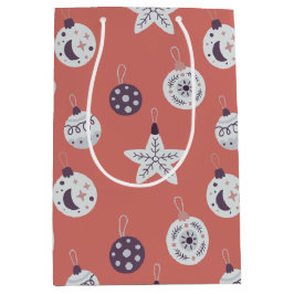 Sacola Para Presentes Média Sonhos Boho Ornamentos de Férias Modernos