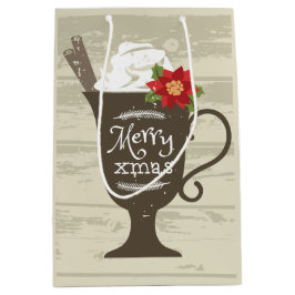 Sacola Para Presentes Média Sorvete de Natal Merry